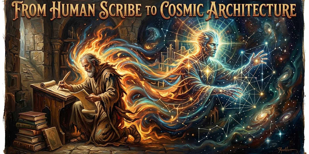 From Human Scribe to Cosmic Architecture: The Secret Sacred Geometry of 3