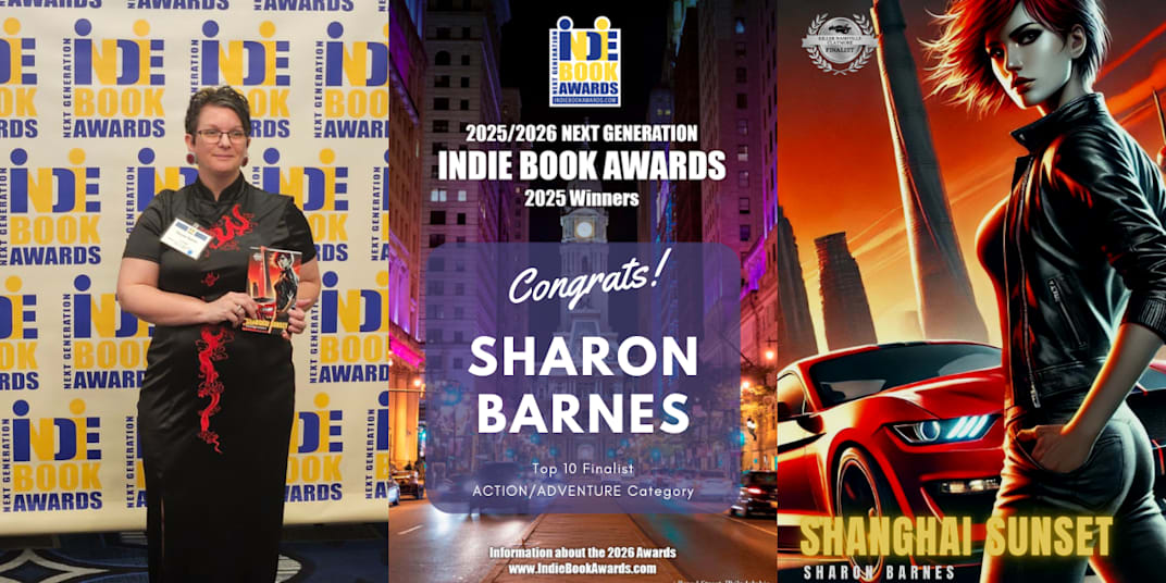🎉 Congratulations to Sharon Barnes – 2025 Indie Book Awards Finalist! We’re