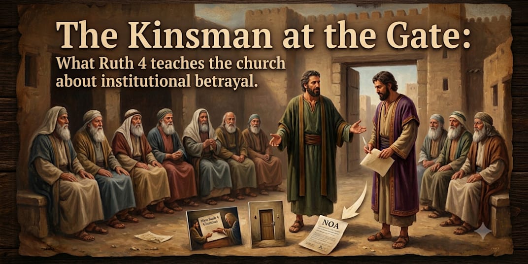 The Kinsman at the Gate: What Ruth 4 Teaches the Church About Institutional
