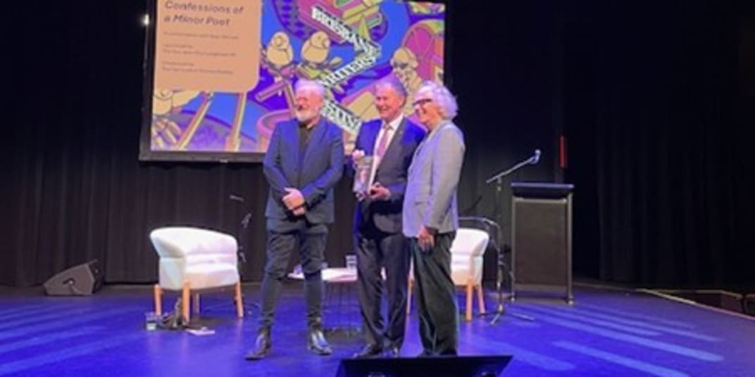 Brisbane Writers Festival launch of Confessions of a Minor Poet by Phil