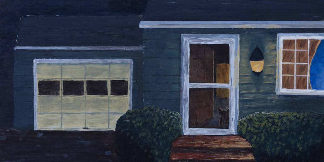 An excerpt from We're Not Down Above is the artwork I painted for the cover