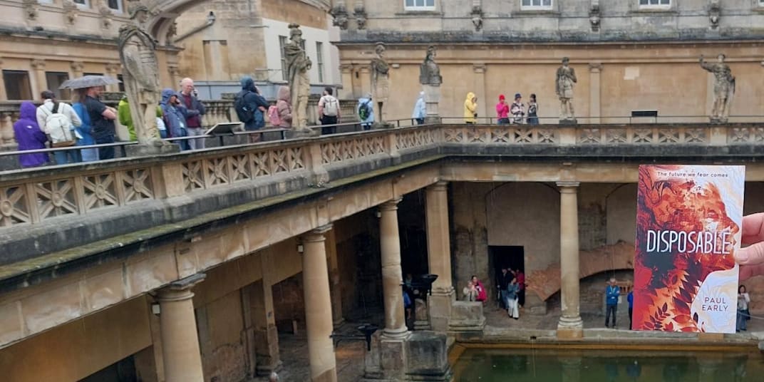 Disposable at Roman Baths in England  Thanks to Greg and Kristine Diflo for