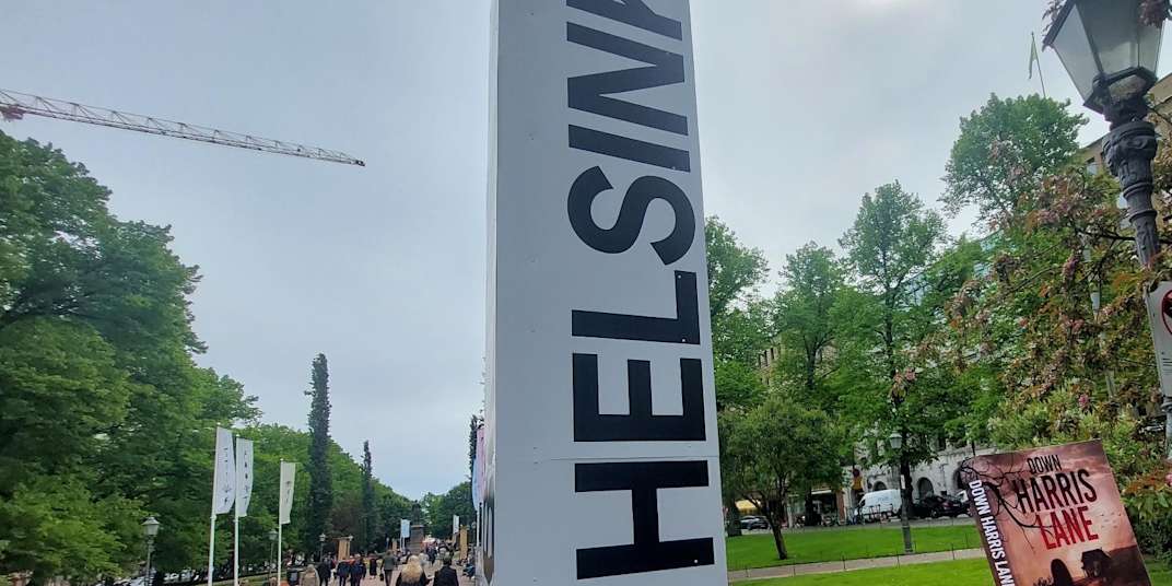 Down Harris Lane in Helsinki Thanks to Greg and Kristine Difo for this