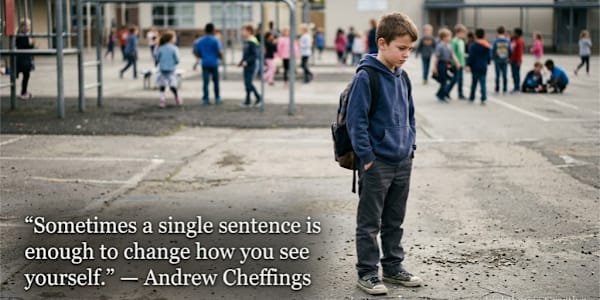 "Sometimes a single sentence is enough to change how you see yourself." The