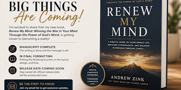 Book Update: Renew My Mind Is Getting Closer &nbsp;I’m excited to share