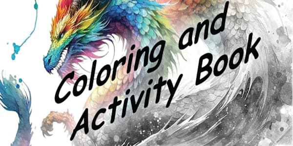 New companion coloring and activity book for The Colorful Dragon The