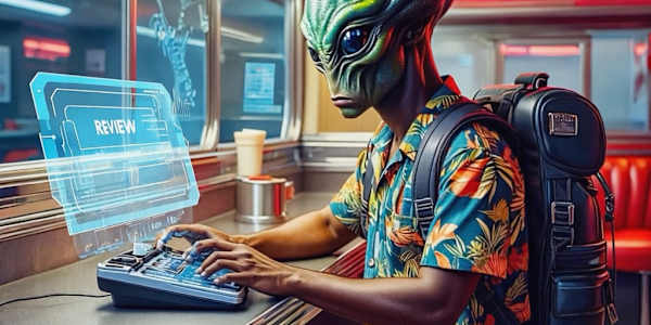 Alien Yelp Review: Earth Galactic 4 ★☆☆☆☆ Imagine you’re browsing