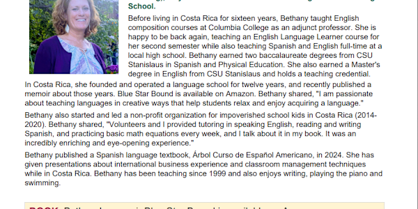 Recognition at Columbia College I was honored to be selected for the
