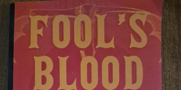 New Fool's Blood review recently received! I just got a new 5-star review
