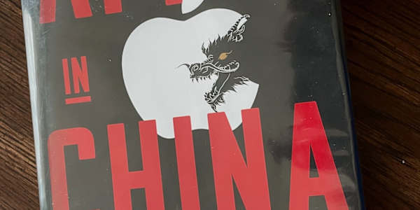 Book Review: Apple in China I love the design of this book’s cover – the