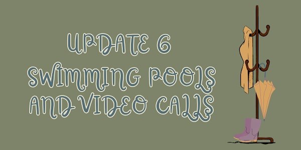 Update 6 - Swimming Pools and Video Calls The Writer glides through the