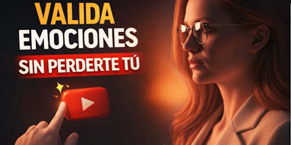 ¡VALIDA EMOCIONES! SIN PERDERTE A TI MISMO https://youtu.be/mWDsbZwk_Cw