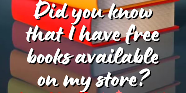 Free books! ❤️📚  ❤️ Did you know that on my store, I have a section of free
