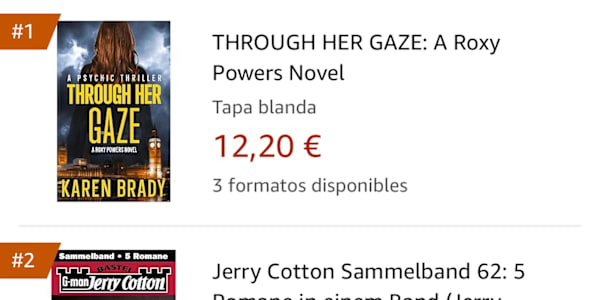 Amazon #1 Best Selling New Release Thriller SHE SEES WHAT OTHERS CAN'T. AND