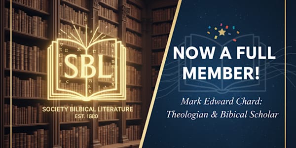 A New Chapter: Now a Full Member of the Society of Biblical Literature! I