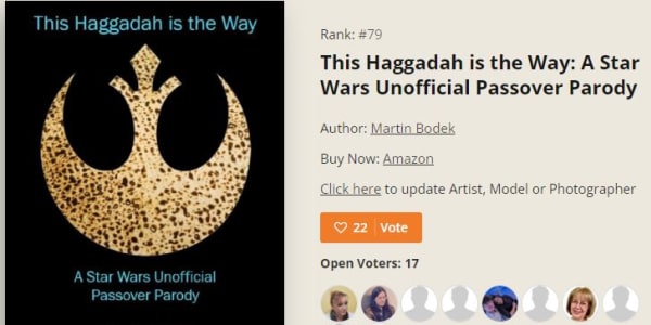 Please Vote for My Book in a Cover Contest! Favor?I submitted the cover for