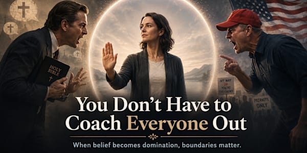 You Don’t Have to Coach Everyone Out: Dealing With Attempts at Domination I