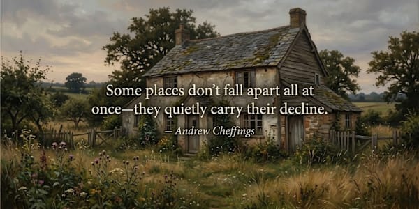 “Some places don’t fall apart all at once – they quietly carry their