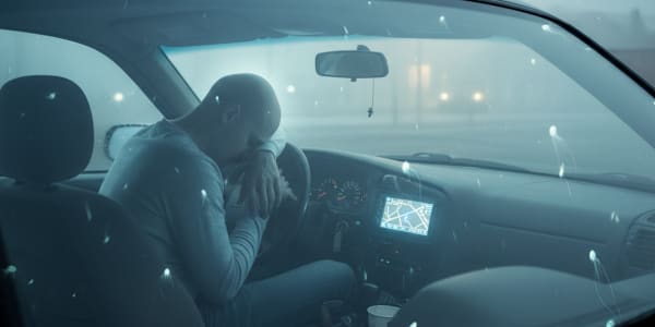 My First Day Back at Work: Fear, Medication, GPS Mishaps… and a Dog That