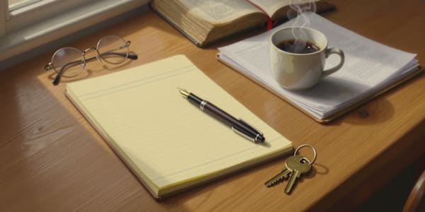 Mapping Your Own Anti-Patterns A woman sits at her kitchen table at 6:14 on