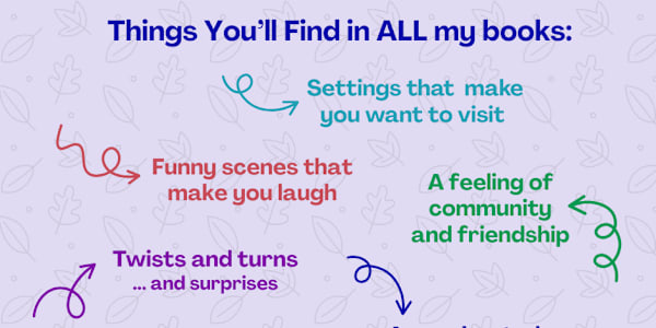 Things You'll Find in All My Books Hi! I'm Elizabeth. I started writing