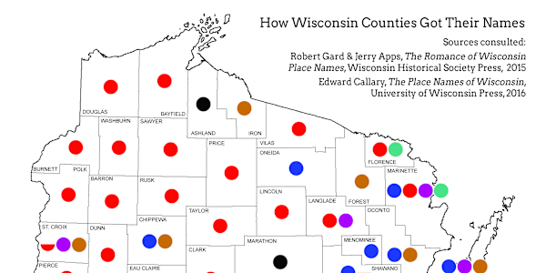 Oddsconsin 67 – How Wisconsin Counties Got Their Names (Solution to Reader