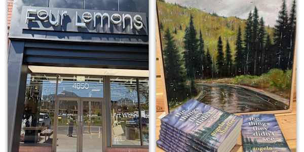 Book Signing at Four Lemons Art Gallery This Tuesday, July 29, I'll be