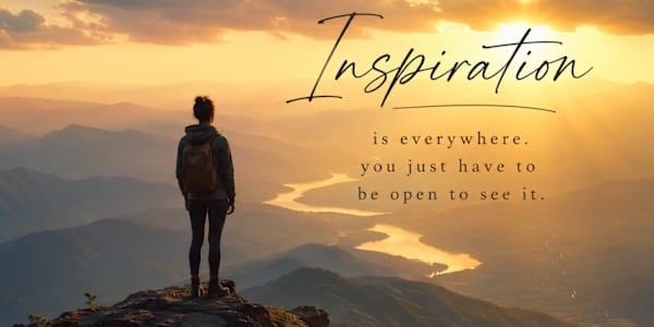 "INSPIRATION" No matter how low you feel, there is always Inspiration.