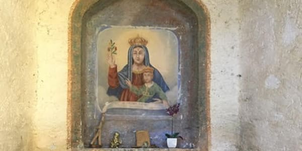 Mystery Madonna In Braided Way magazine, a chance sighting during a trip to