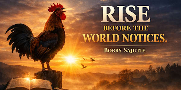 Rise Before The World Notices "Rise before the world notices." -Bobby
