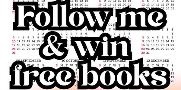 Free Books for a Year Giveaway! Follow me and have the chance to win free