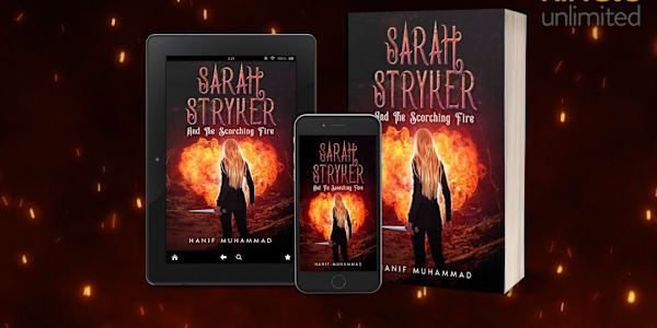 Book Ad An ad for my novel, 'Sarah Stryker and The Scorching Fire.'