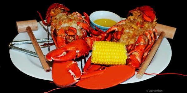 Seafood | Recipes | Baked Stuffed Lobster Recipe, Authors Cook is with