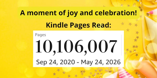 10,106,007 pages read!!! I haven't checked my author page in a while. It
