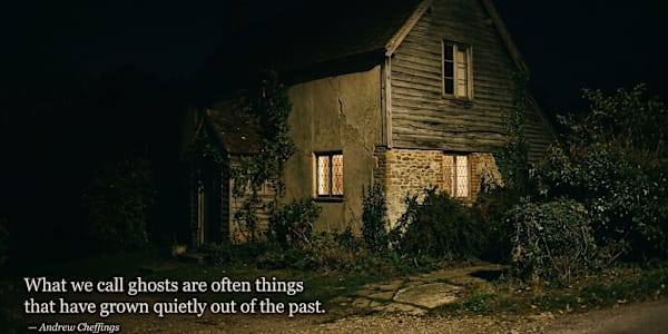 “What we call ghosts are often things that have grown quietly out of the