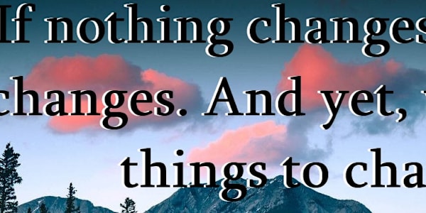What Happens When Everything Shifts Plans Changed but Not the StoryIt looks