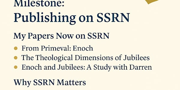 SSRN Publishing - A New Step in My Academic Journey I am delighted to