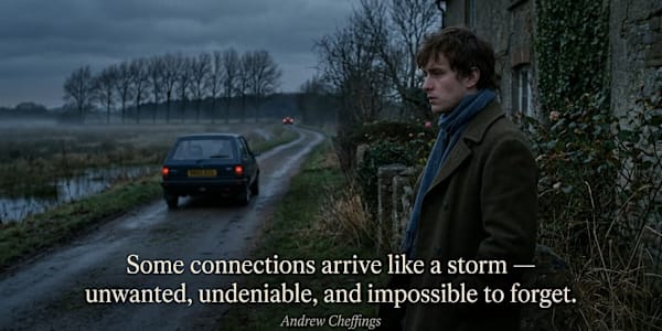 “Some connections arrive like a storm – unwanted, undeniable, and