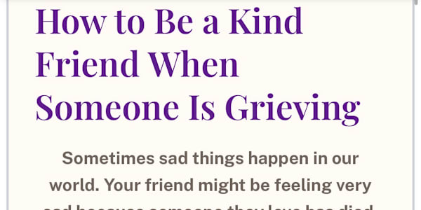 A PRESENTATION TO GUIDE CHILDREN IN HELPING THEM TALK TO A FRIEND ABOUT