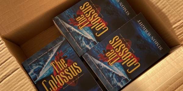  First batch of author copies for The Colossus have been delivered. The