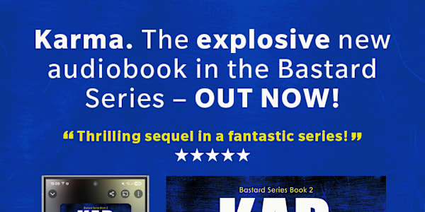 Karma is now available on audiobook! Karma is out now on audiobook!