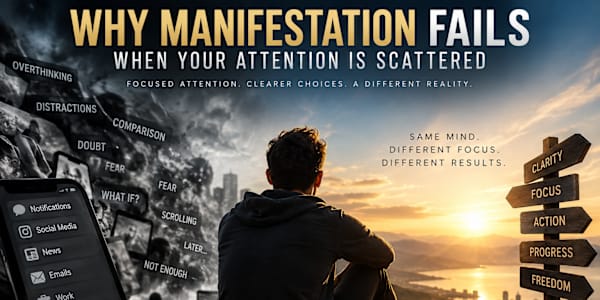 Why Manifestation Fails When Your Attention Is Scattered Manifestation is
