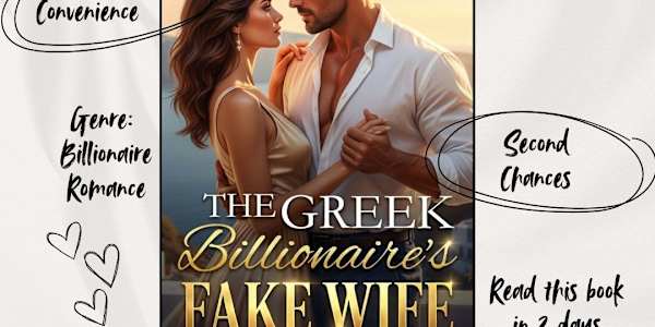 Get Yourself To Greece with a New Billionaire Romance I've gone back to my