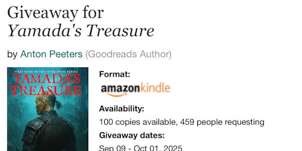 Goodreads.com Kindle giveaway! Running a goodreads Kindle giveaway for