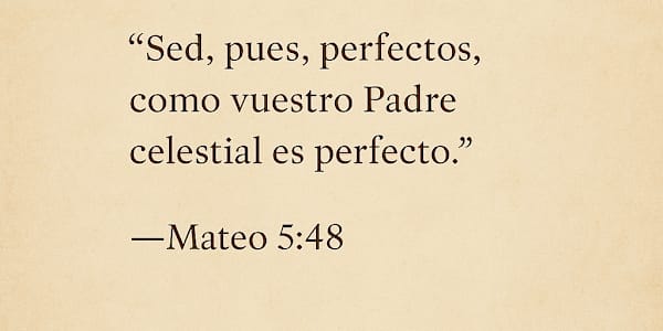 EN UN BUEN DÍA “Sed, pues, perfectos, como vuestro Padre celestial es