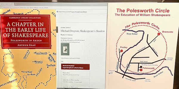 A Review: “Michael Drayton, Shakespeare’s Shadow” This post is “kind of a