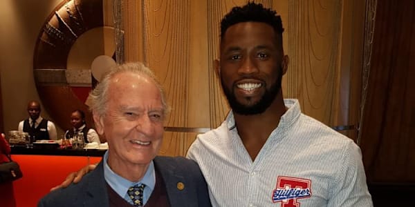 South African rugby icon, Siya Kolisi, takes girl with cancer under his