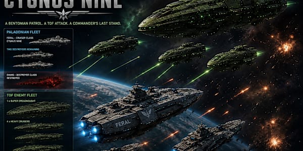 THE BATTLE OF CYGNUS NINE Captain Edward Lewis commanded Cygnus Nine, a