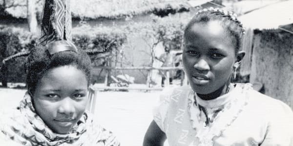 Two young girls near Butembo, Zaire (Congo), 1974 These young ladies asked