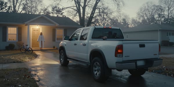 Strength That Can Be Trusted The truck is idling in the driveway at